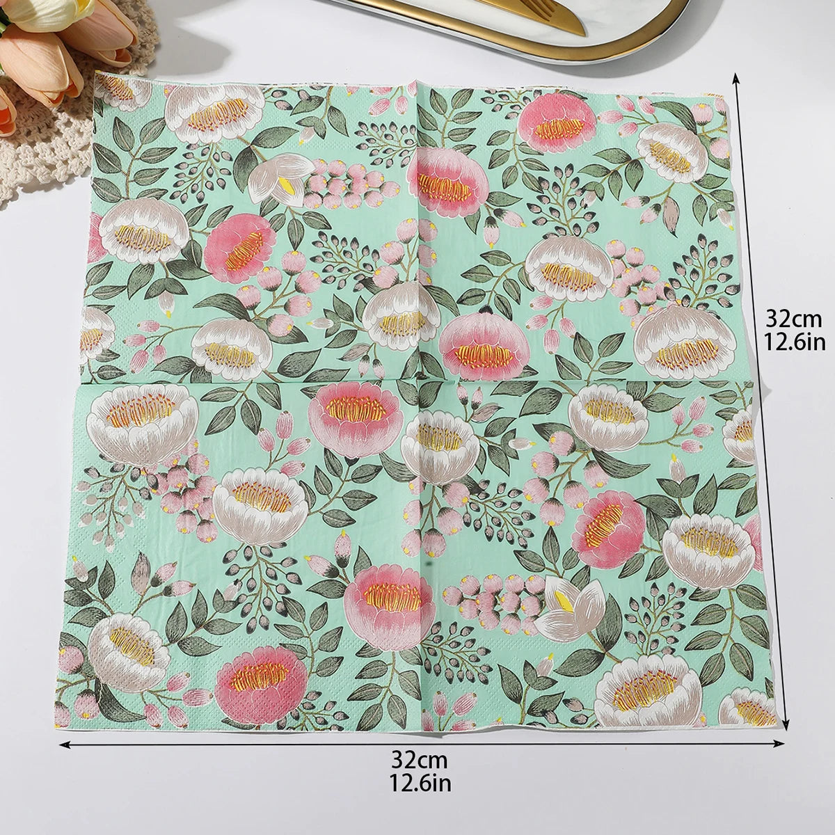 INS Style Floral Paper Napkins
