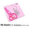 49–91pcs Kids Scissor Skills Cutting Practice Set