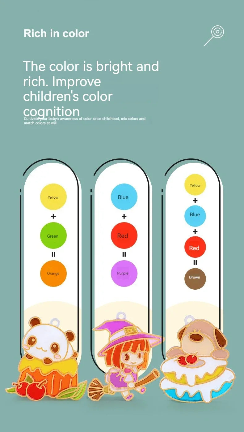 Children DIY Crystal Glue Painting Set