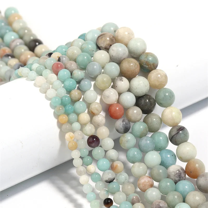 Natural Amazonite Round Beads