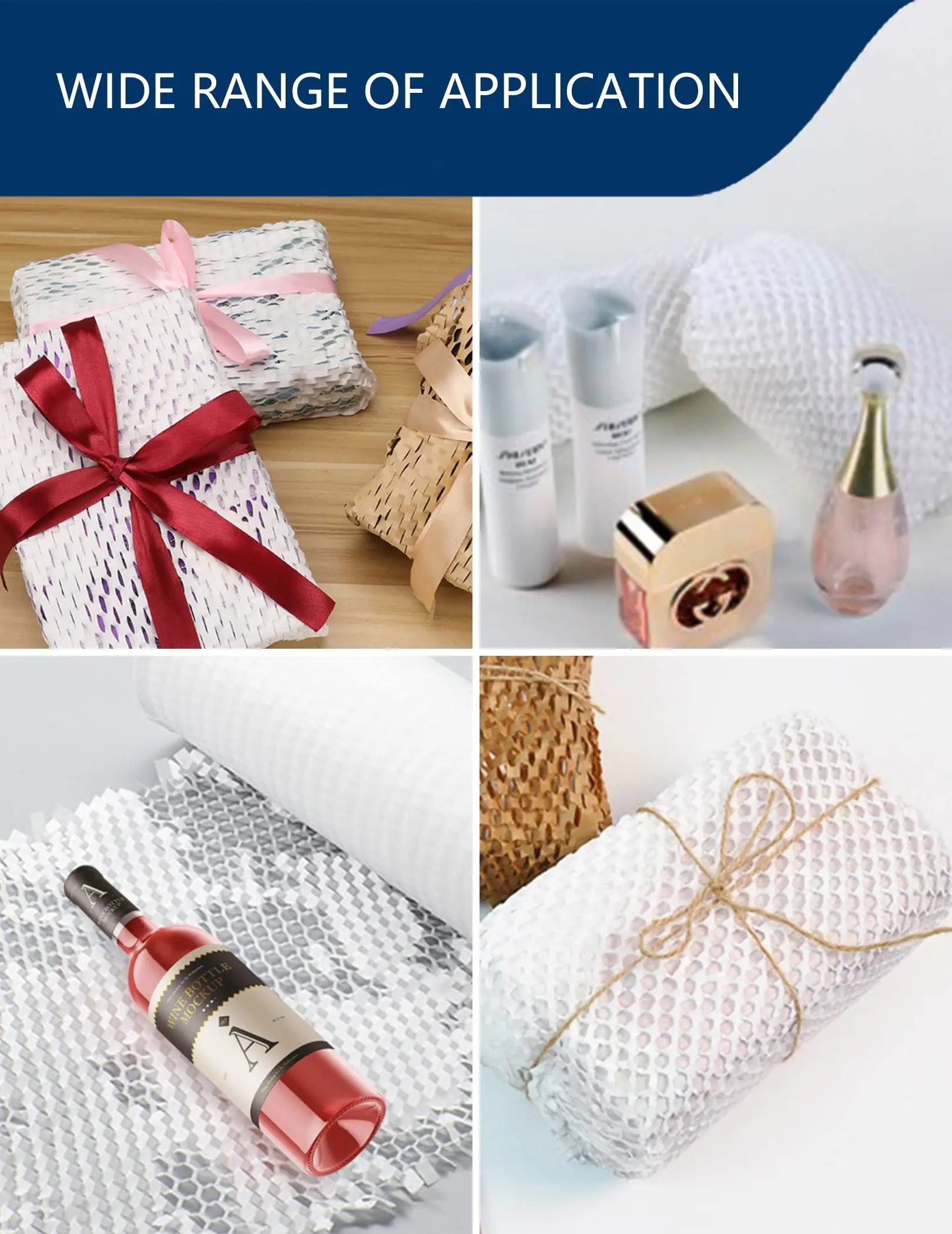 30CM x 5M Honeycomb Kraft Paper Roll