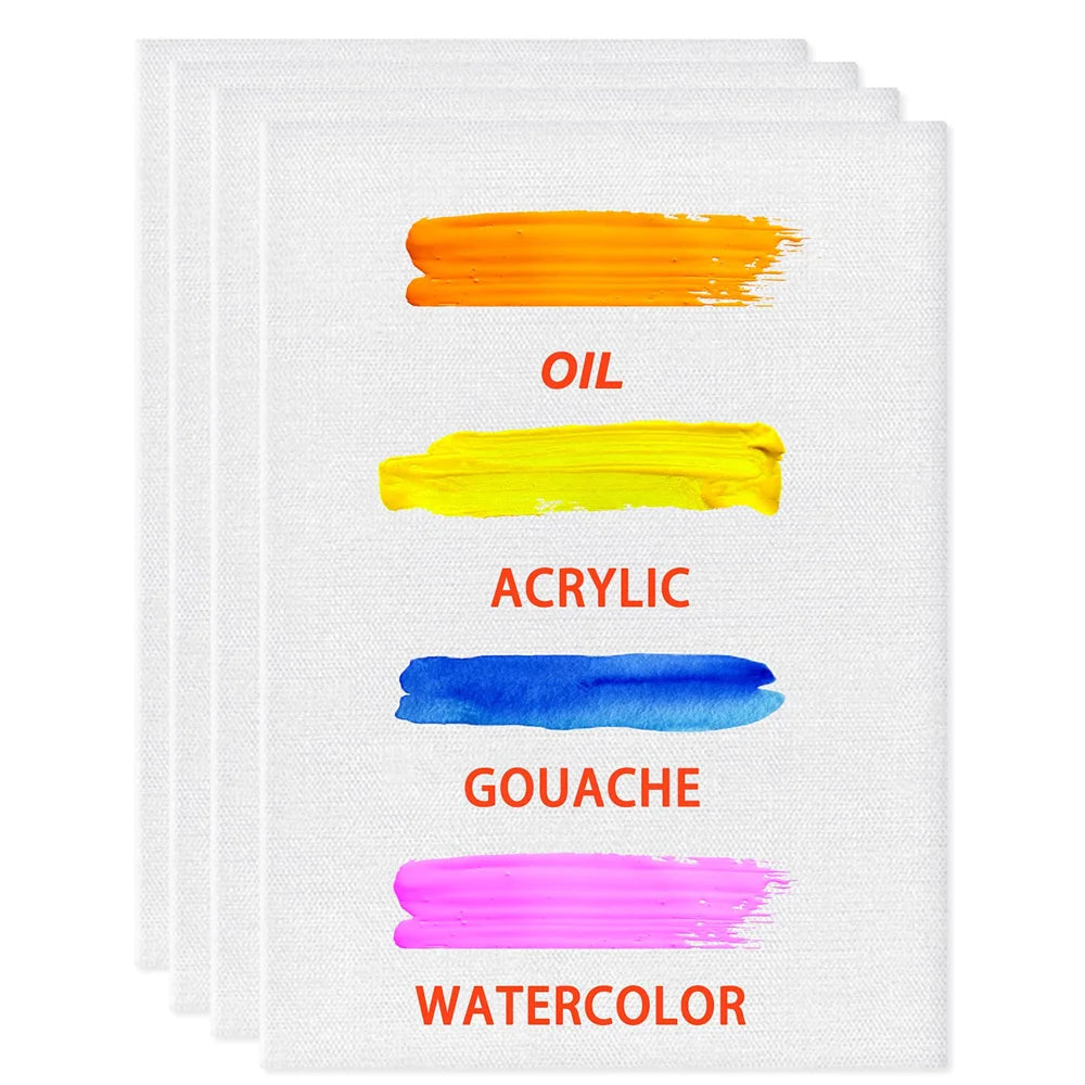 10pcs Square Blank Stretched Canvas with Wooden Frames