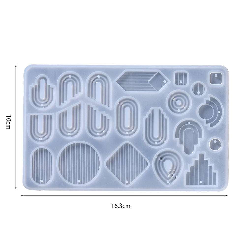 Geometric Silicone Mold for Earrings & Pendants