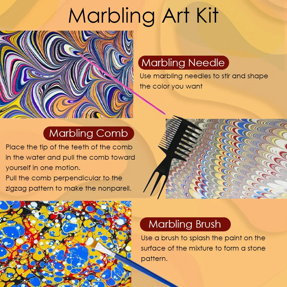 Kids Marble Painting Kit