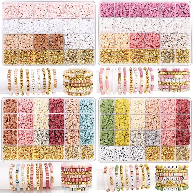 DIY Clay Beads Bracelet Making Kit