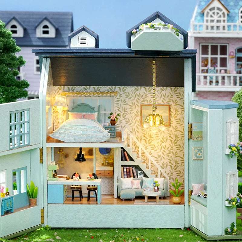 DIY Mini Wooden Dollhouse Kit