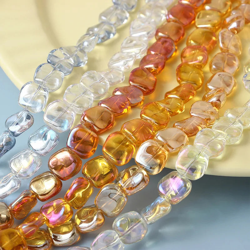20pcs 11mm Irregular Lampwork Glass Beads