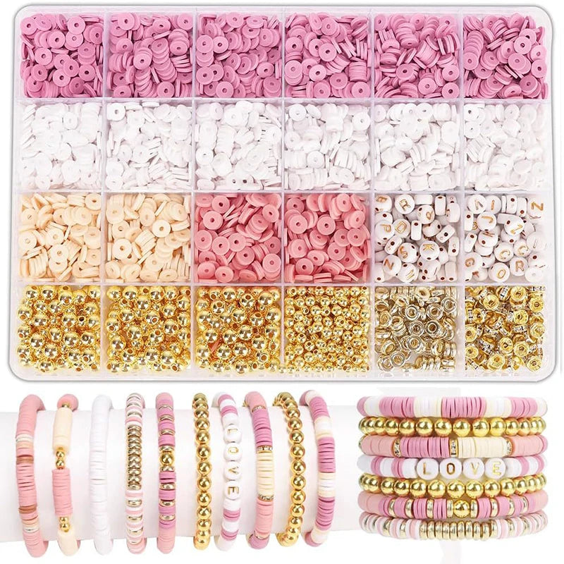 DIY Clay Beads Bracelet Making Kit