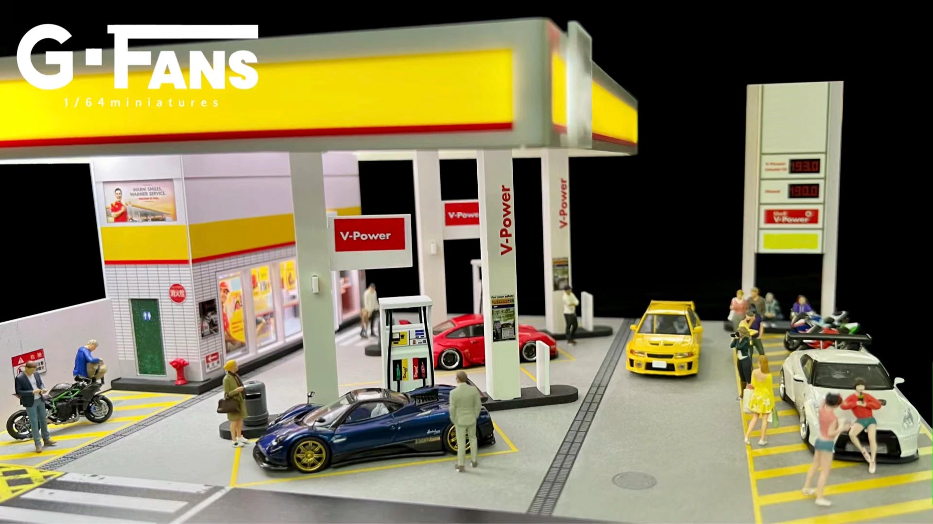 1:64 Scale Diorama Car Garage Model