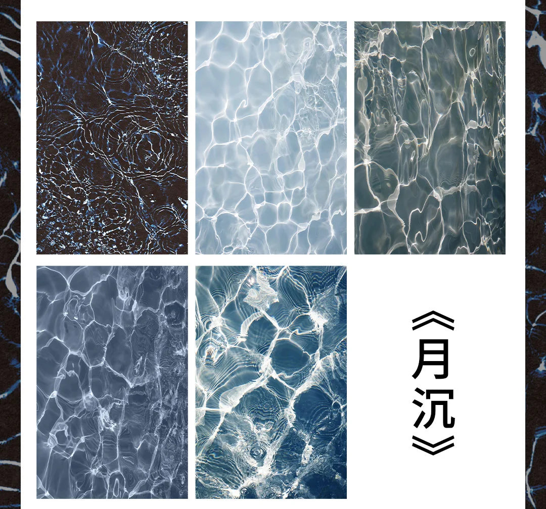 10pcs Wave Ripple Background Stickers