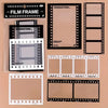 15pcs Vintage Film Frame PET Stickers – Scrapbook & Journal Decoration
