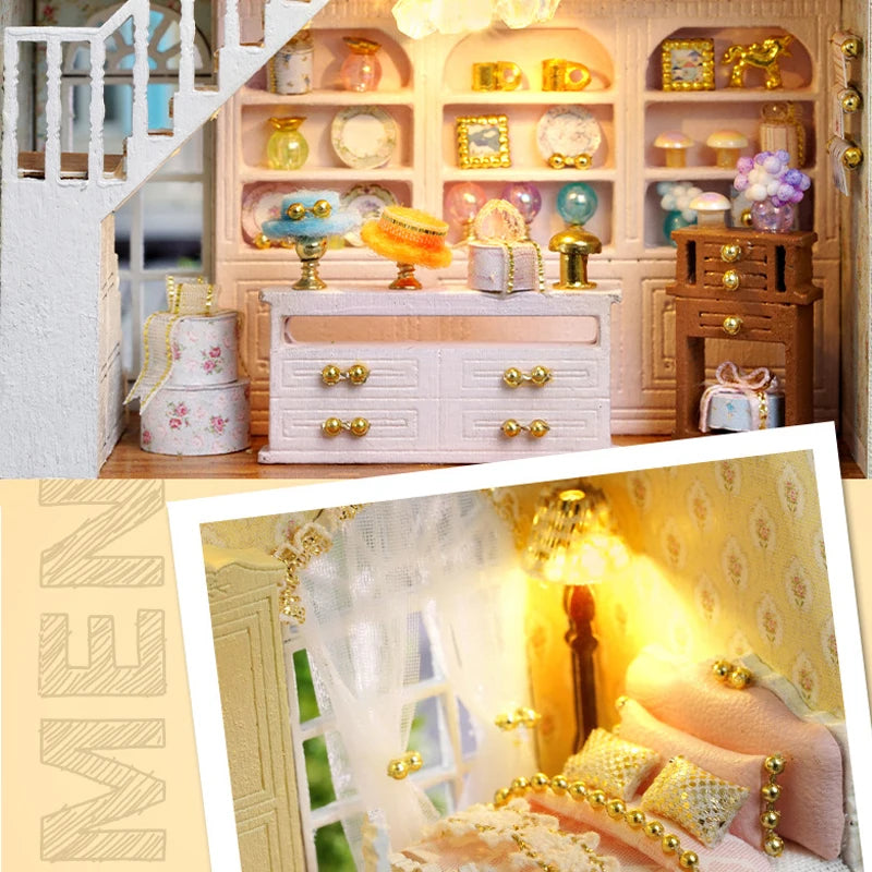 DIY Mini Wooden Dollhouse Kit