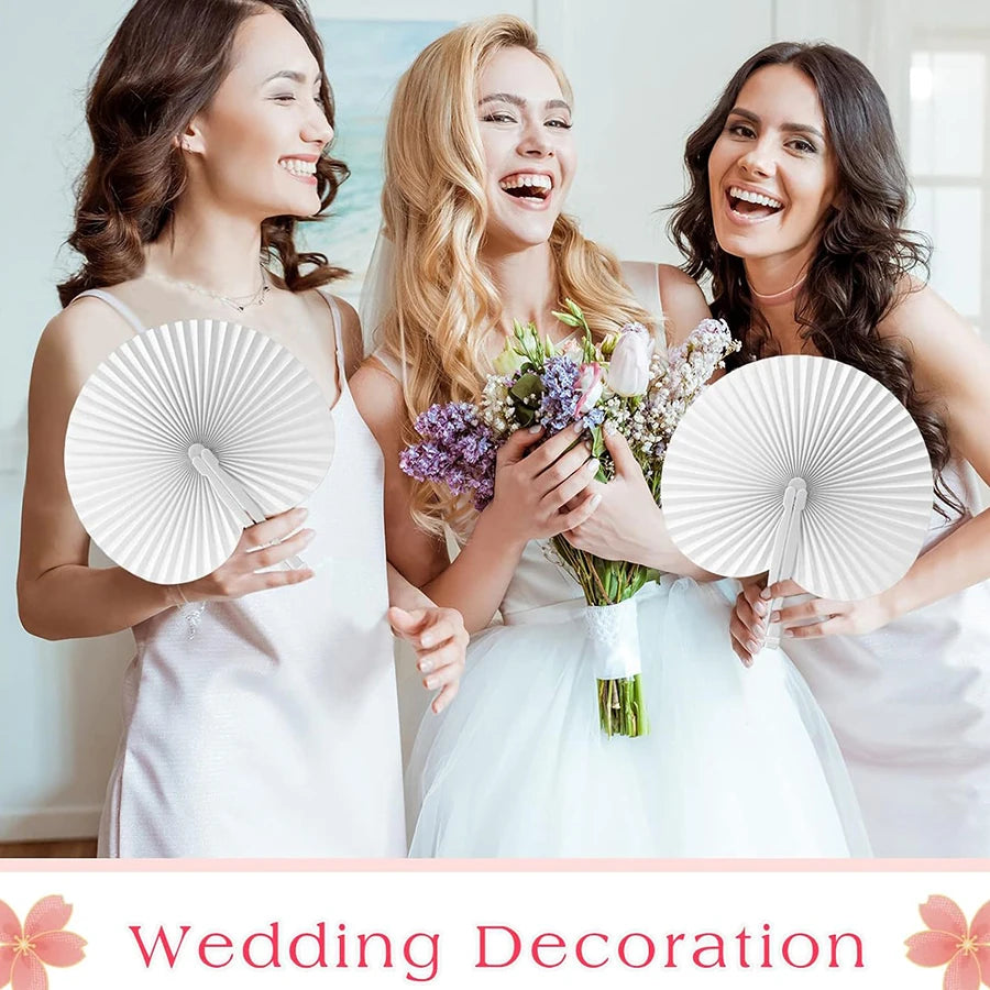 Heart-Shaped Paper Folding Fan Wall Decoration