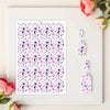 Watercolor Transfer Paper Stickers – Colorful Flowers & Plants Pattern for Polymer Clay, Jewelry & Pottery DIY