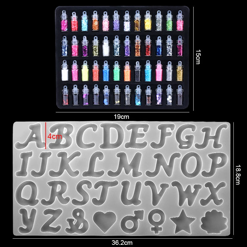 16 Styles Epoxy Resin Casting Molds Set