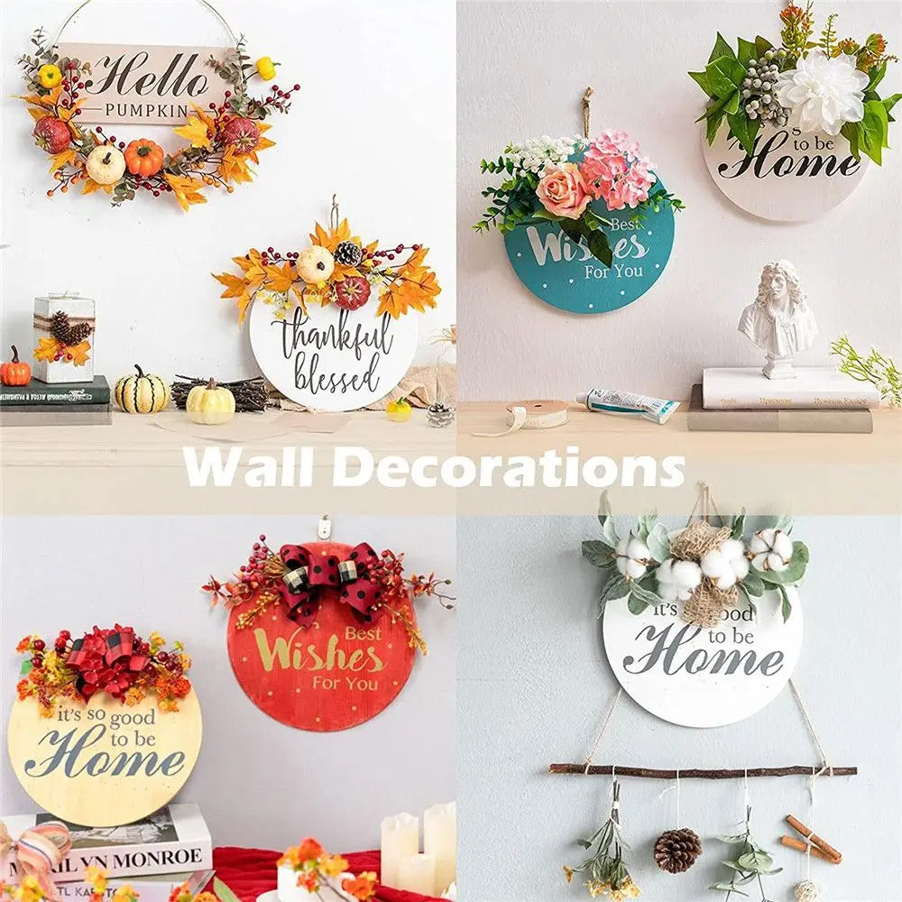 Round Wood Circles – 3/5/10pcs Blank Wooden Discs