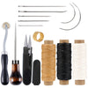KRABALL Leather Craft Tool Kit – Professional Hand Sewing, Punching & Carving Set for DIY Leather Repair