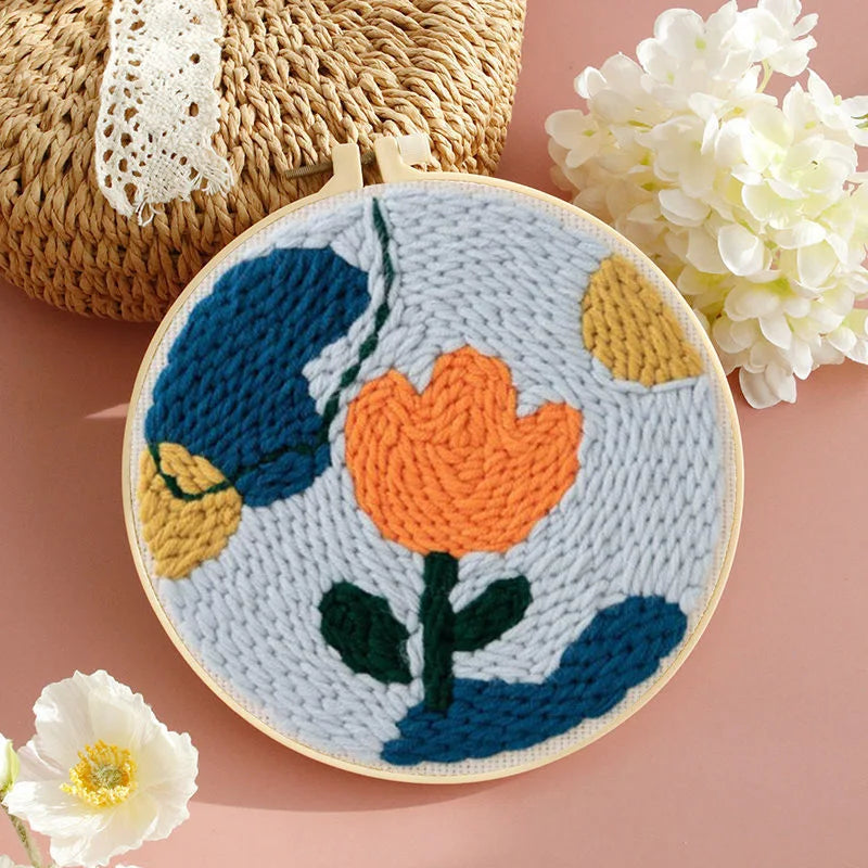 Sunflower DIY Punch Needle Embroidery Kit for Beginners