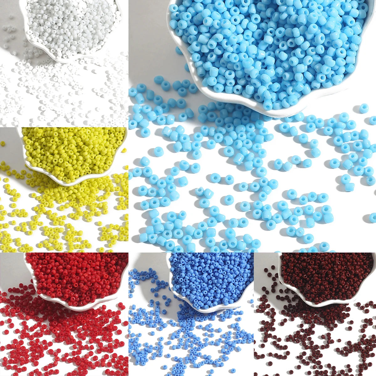 4000pcs 2mm Glass Seed Beads