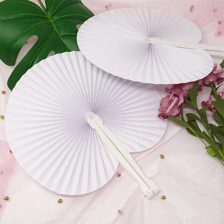Heart-Shaped Paper Folding Fan Wall Decoration