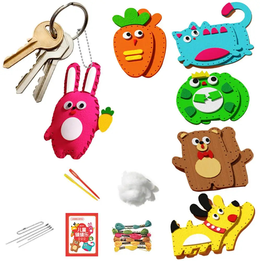 Kids DIY Felt Animal Sewing Craft Kit