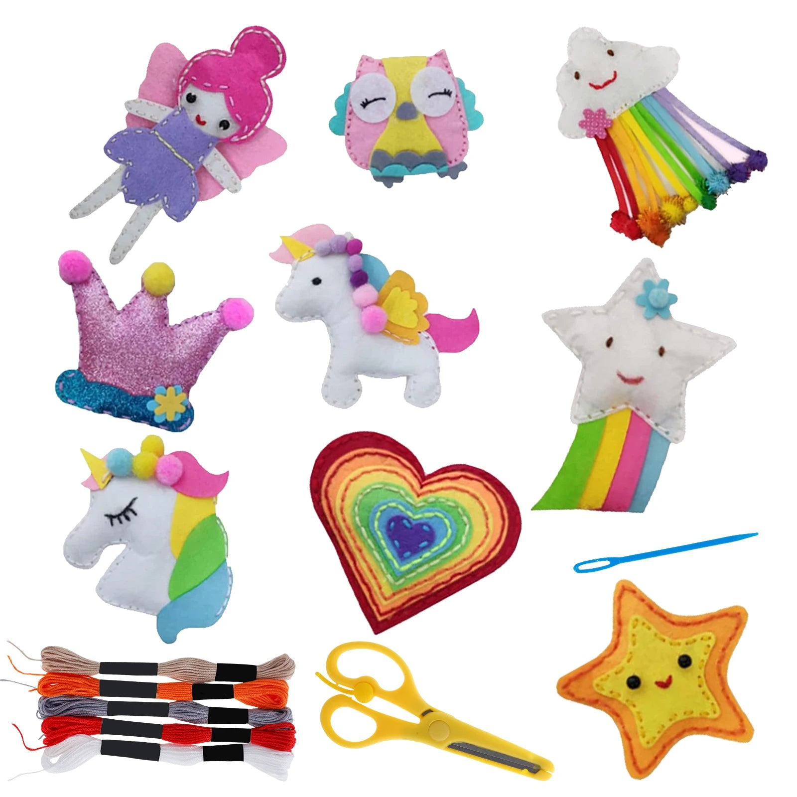 5/9Pcs Kids DIY Sewing Kit