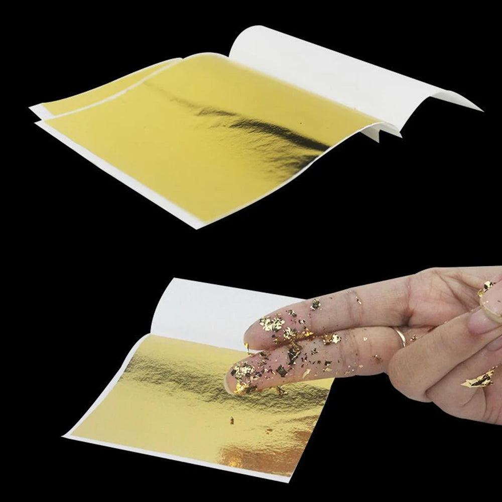100–200 Sheets Imitation Gold Foil Paper