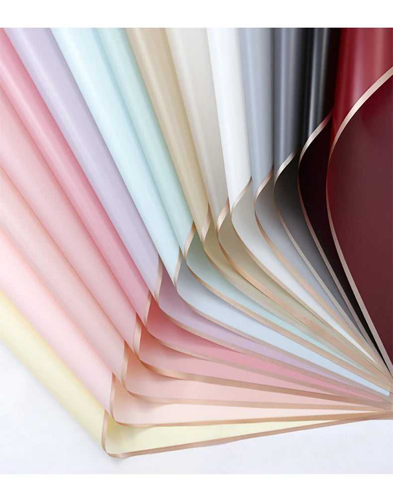 10 Sheets Waterproof Flower Wrapping Paper