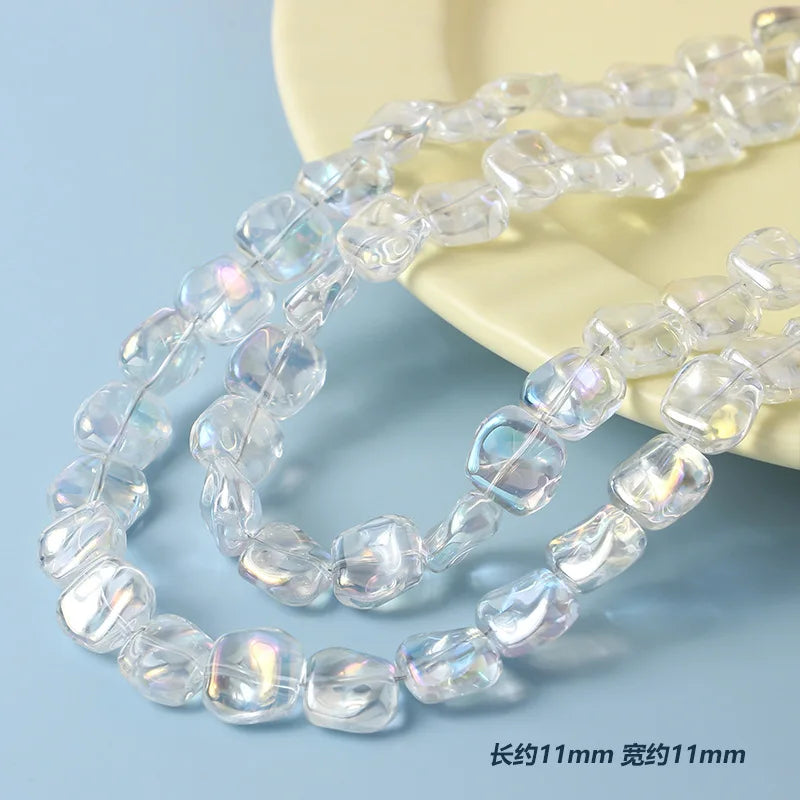 20pcs 11mm Irregular Lampwork Glass Beads
