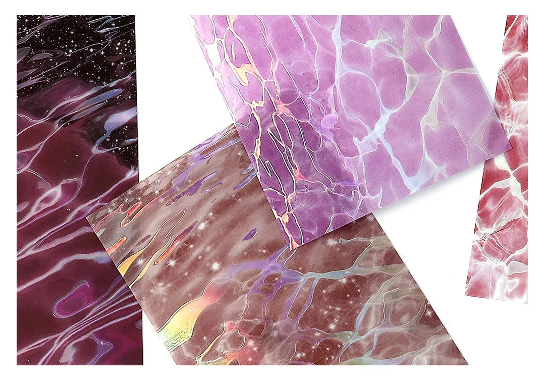 10pcs Wave Ripple Background Stickers