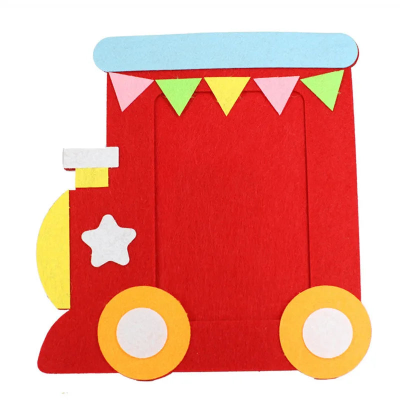 3pcs DIY Cartoon Animal Photo Frame Craft Set