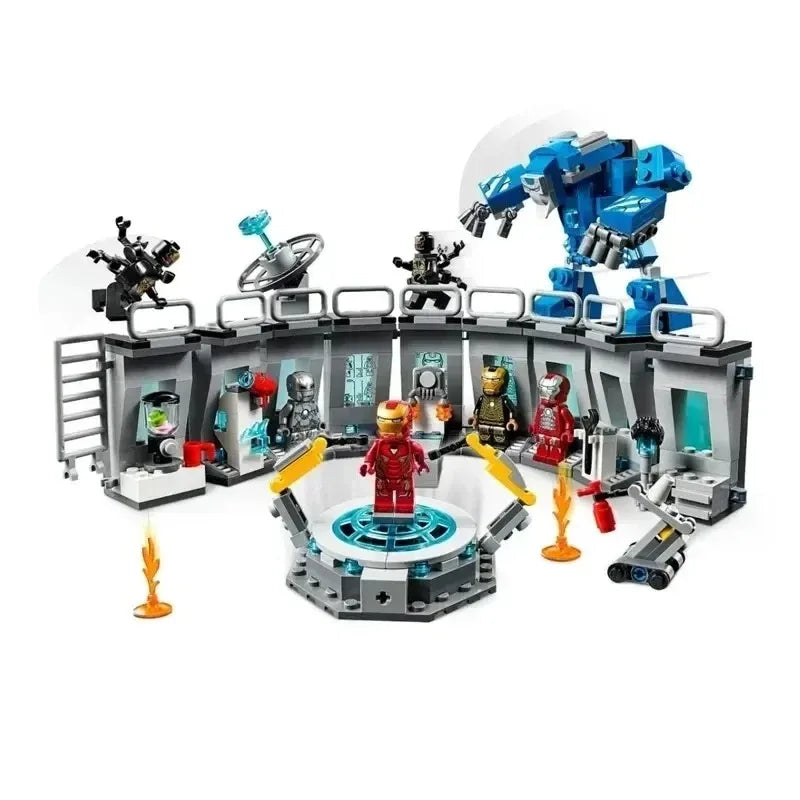 Marvel Avengers Iron Man Hall of Armour Building Blocks Set