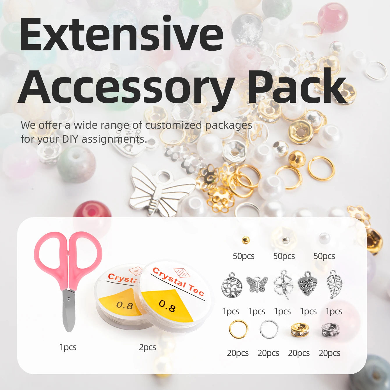 Glass Beads Bracelet Making Kit