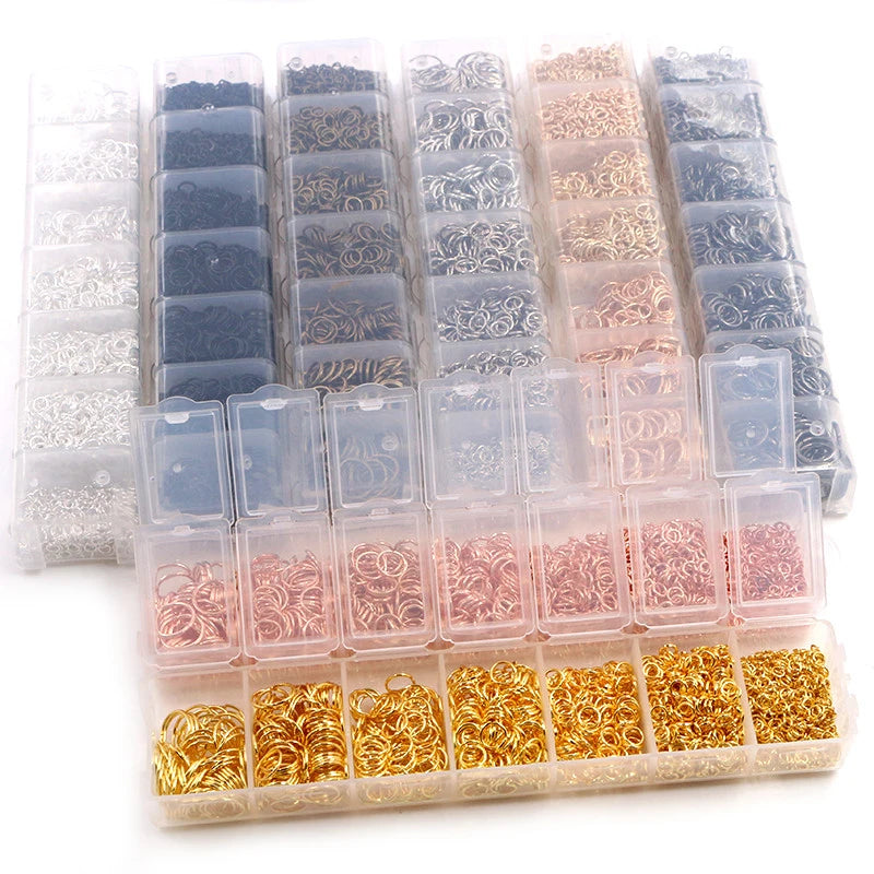 Jump Rings Set (3–10mm, 8 Colors) for Jewelry Making
