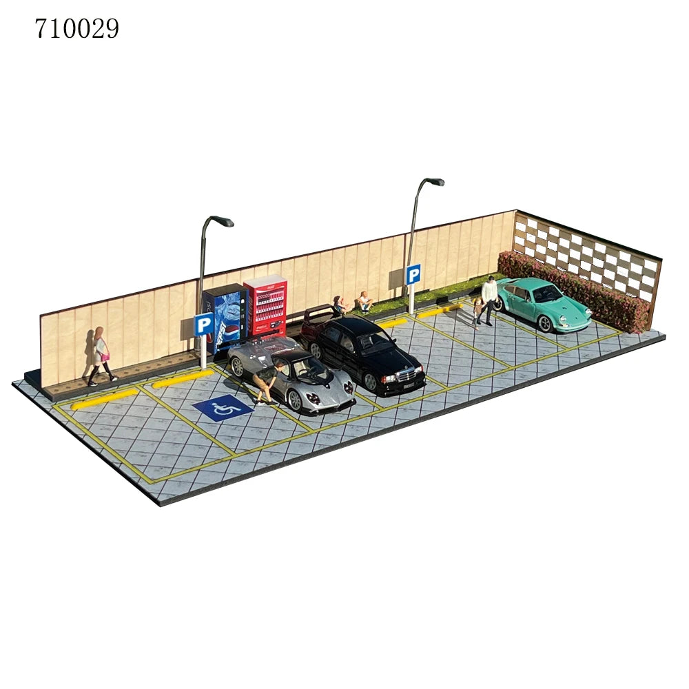 1:64 Scale Diorama Car Garage Model