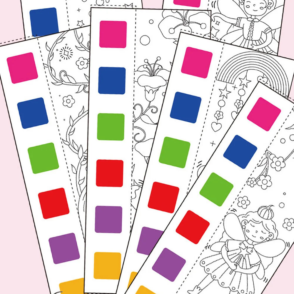12 Sheets Portable Watercolor Painting Book