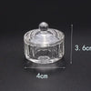 Crystal Glass Octagonal Dappen Dish with Lid