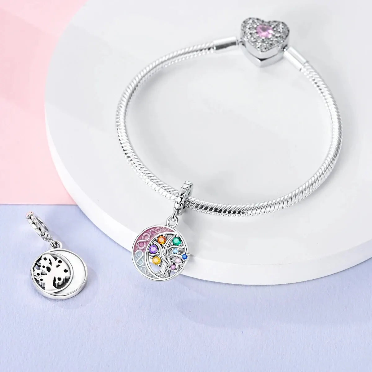 MULA 1PC Silver Plated Charms