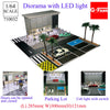 GFans NEW 1:64 Scale Diorama Car Garage Model – DIY Parking Lot with LED Lights, City Display Model Set, Collector Gift