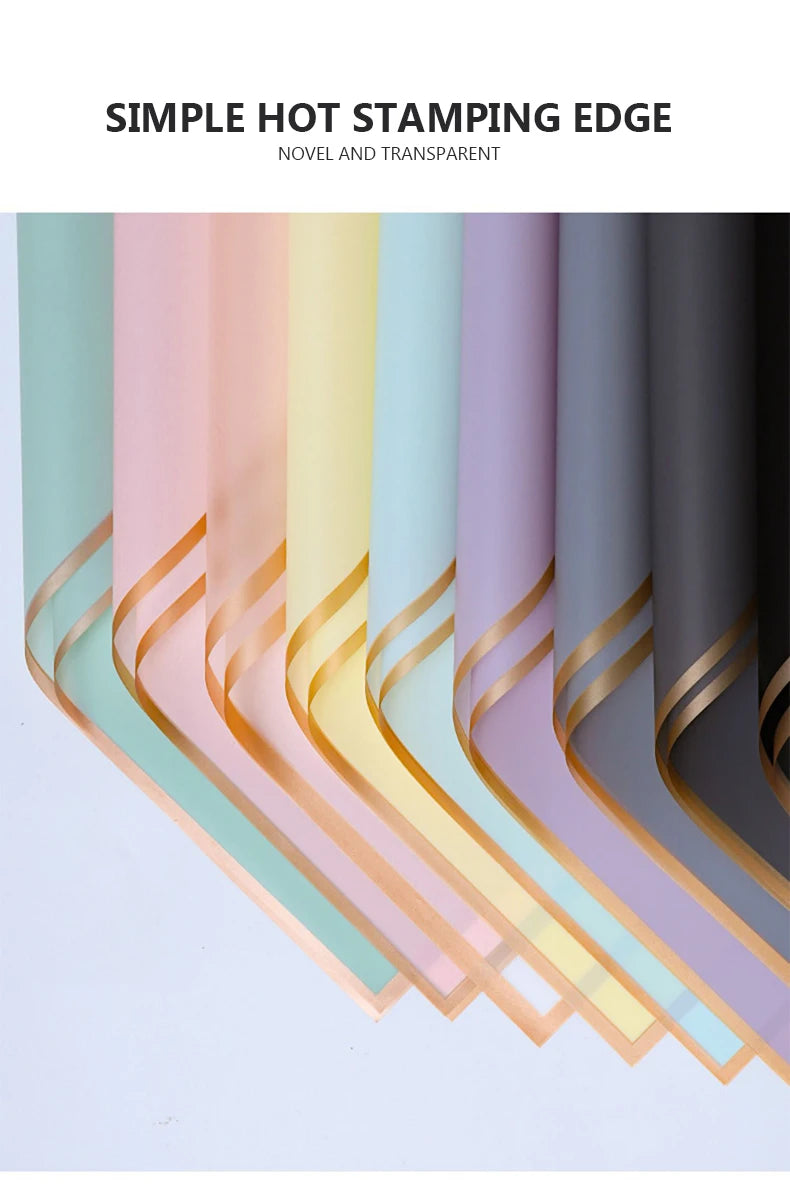 10 Sheets Waterproof Flower Wrapping Paper