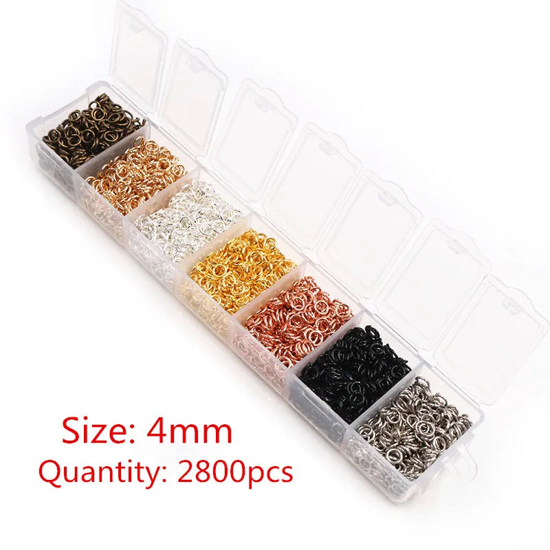 Jump Rings Set (3–10mm, 8 Colors) for Jewelry Making