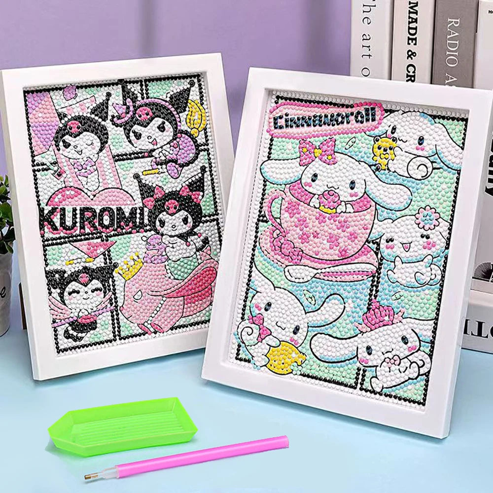 Sanrio Hello Kitty 5D Diamond Painting Kit with Frame