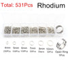 Jump Rings Set (3–10mm, 8 Colors) for Jewelry Making