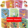 8/16/48 Sheets Cartoon Dog Make-a-Face Puzzle Stickers – Assemble Decals Gift Toy for Kids