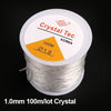 100m Crystal Elastic Beading Thread – Stretch Cord for DIY Jewelry Making, Bracelets & Necklaces (0.5–1mm Thickness)