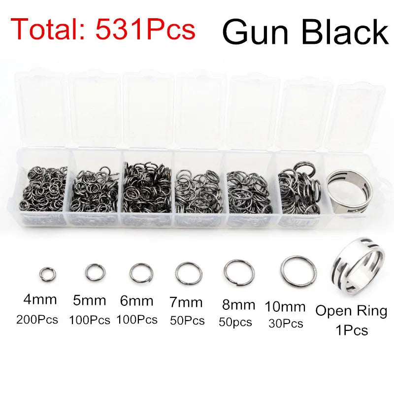 Jump Rings Set (3–10mm, 8 Colors) for Jewelry Making