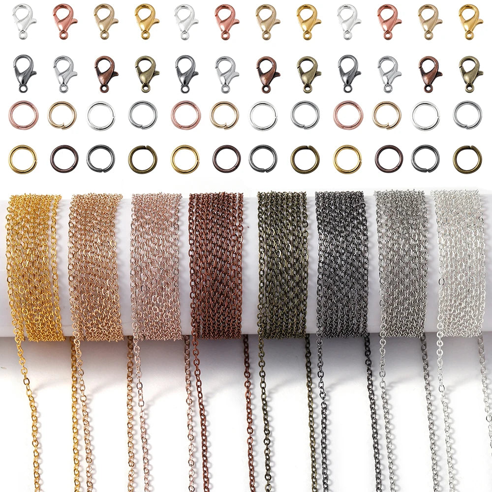 3M Alloy Link Chain with Clasps & Jump Rings