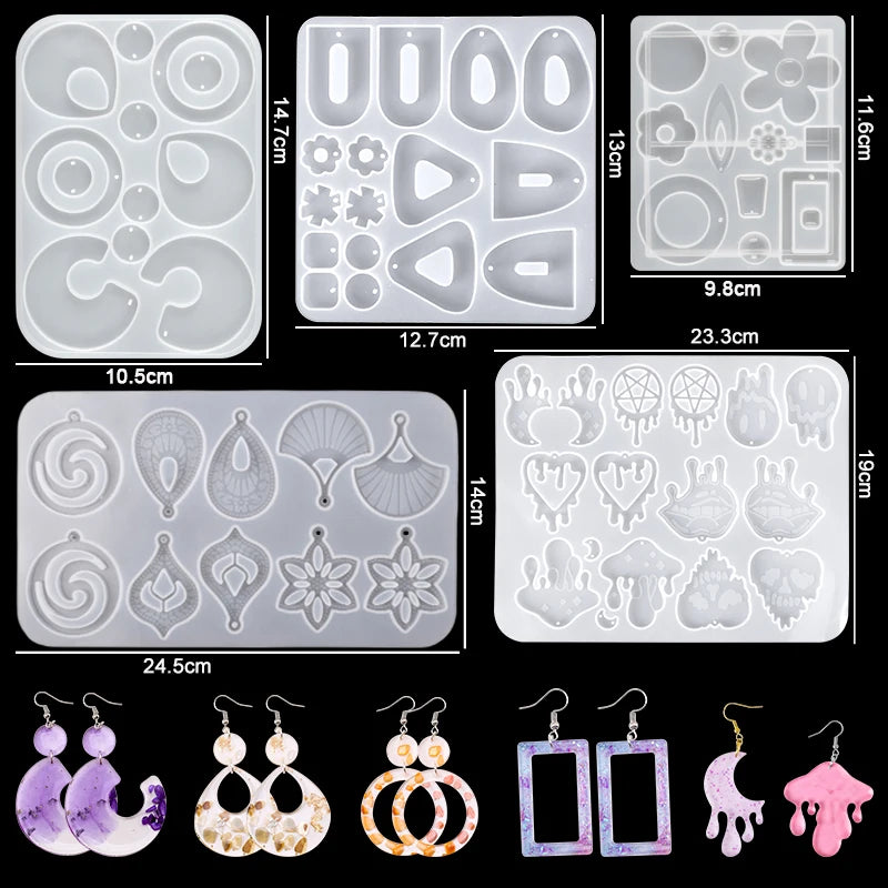 16 Styles Epoxy Resin Casting Molds Set
