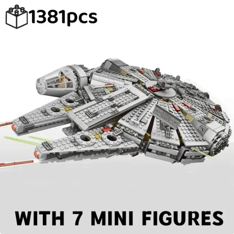 1381-Piece Space Millennium Warship Building Blocks Set