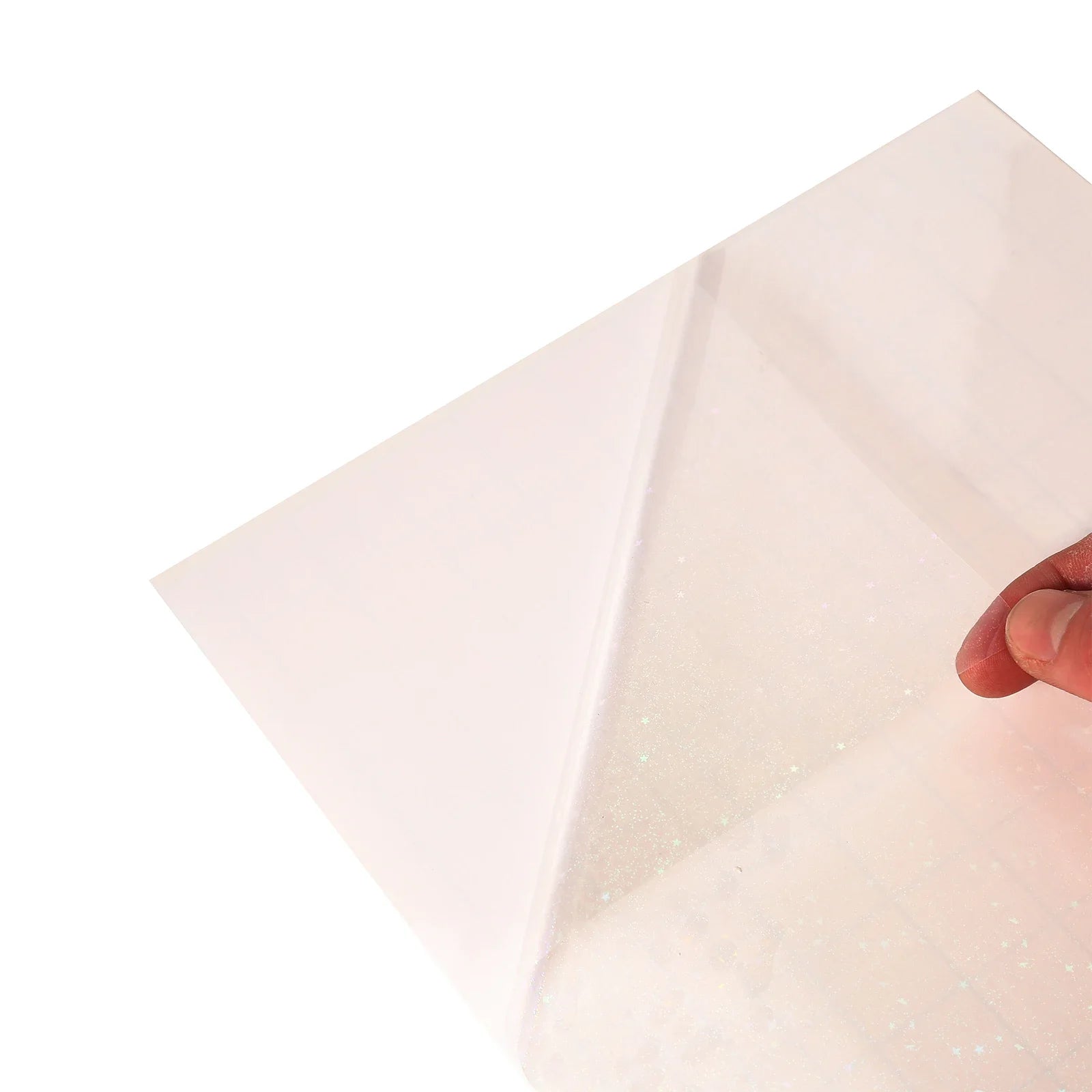 50 Sheets Sand Stars Holographic Sticker Paper